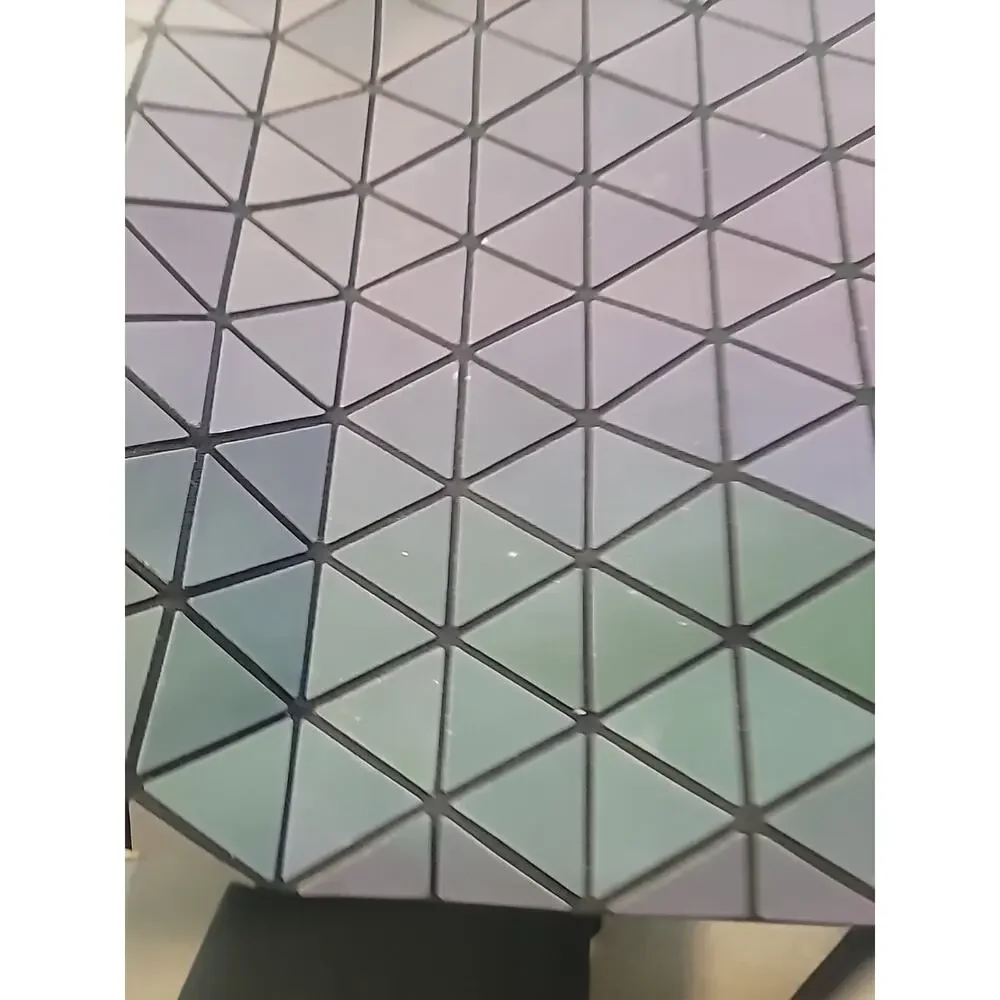 Luxshe Bao Bao Style Color Changing Briefcase Green Purple
